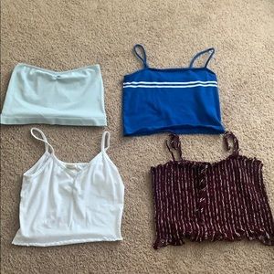 4 pack crop tops.